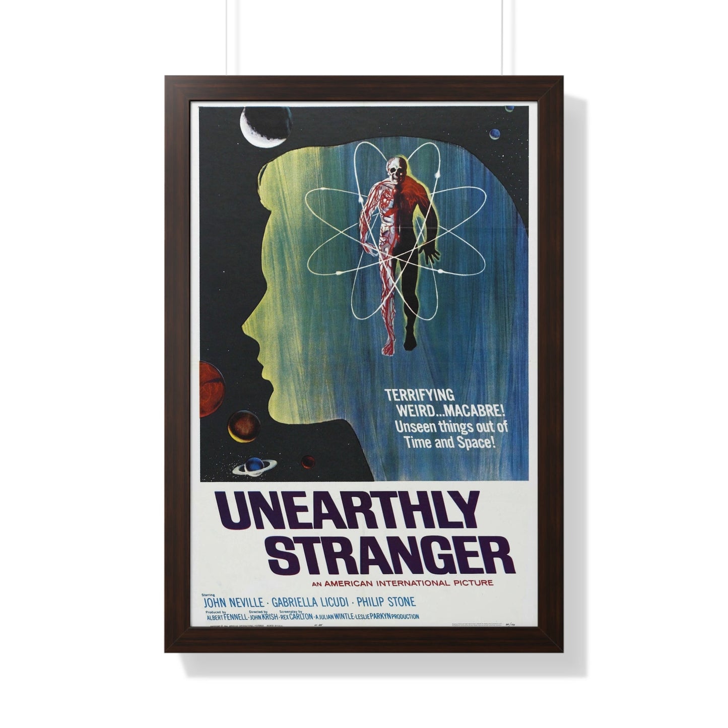 UNEARTHLY STRANGER 1963 - Framed Movie Poster-20" x 30"-The Sticker Space