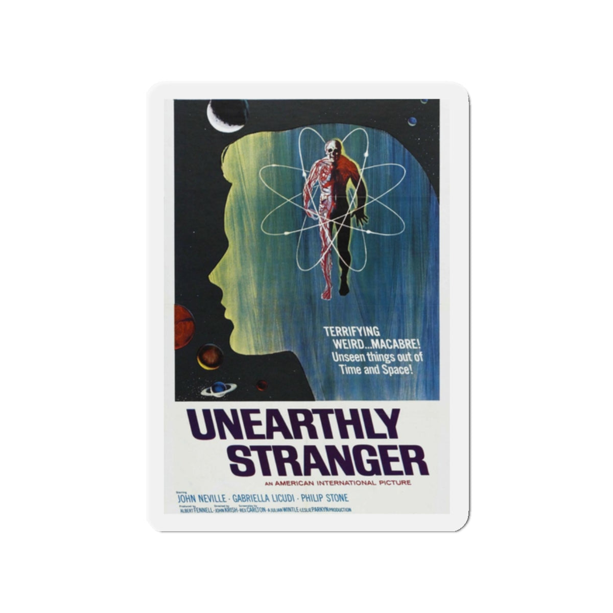 UNEARTHLY STRANGER 1963 Movie Poster - Refrigerator Magnet