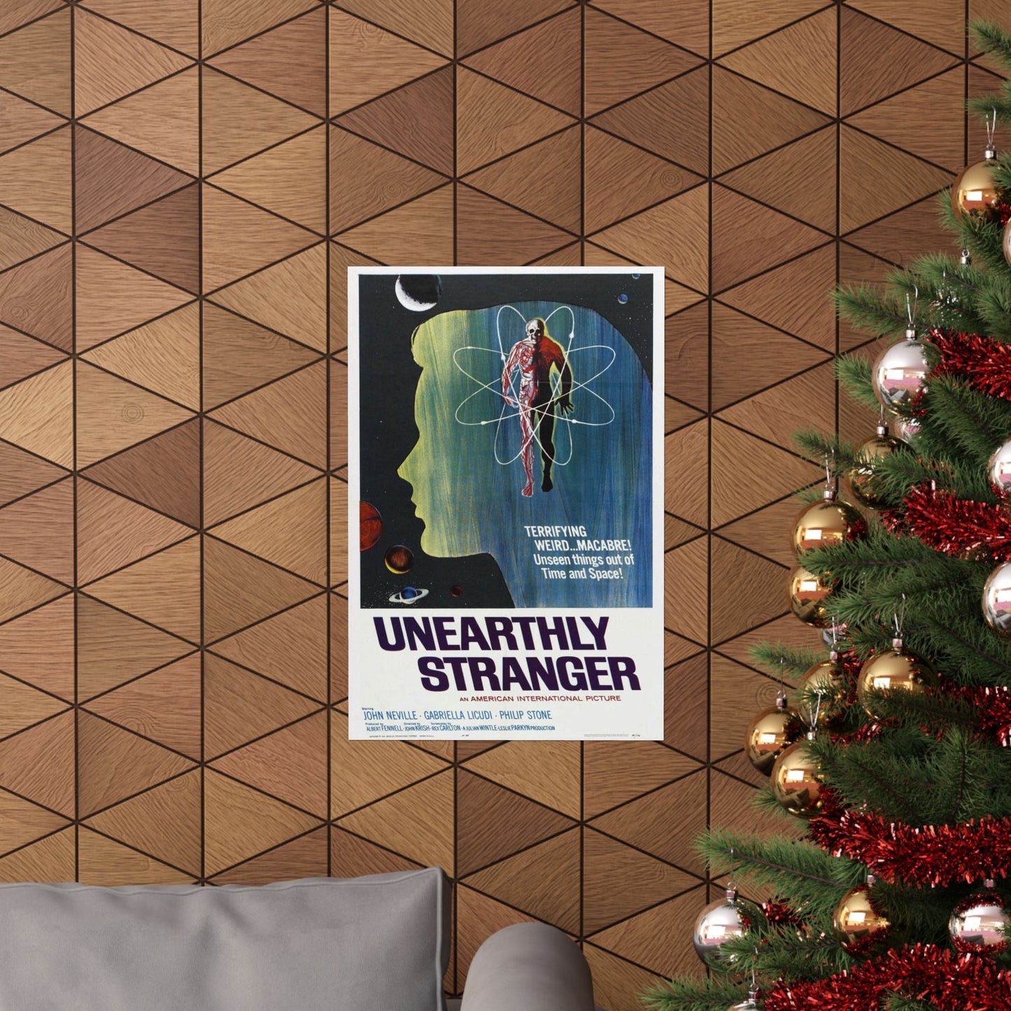 UNEARTHLY STRANGER 1963 - Paper Movie Poster-The Sticker Space