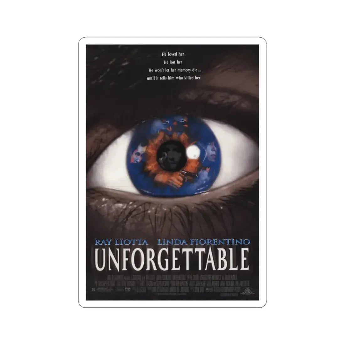 Unforgettable 1996 Movie Poster - STICKER Vinyl Kiss-Cut Decal 4 Inch White - The Sticker Space