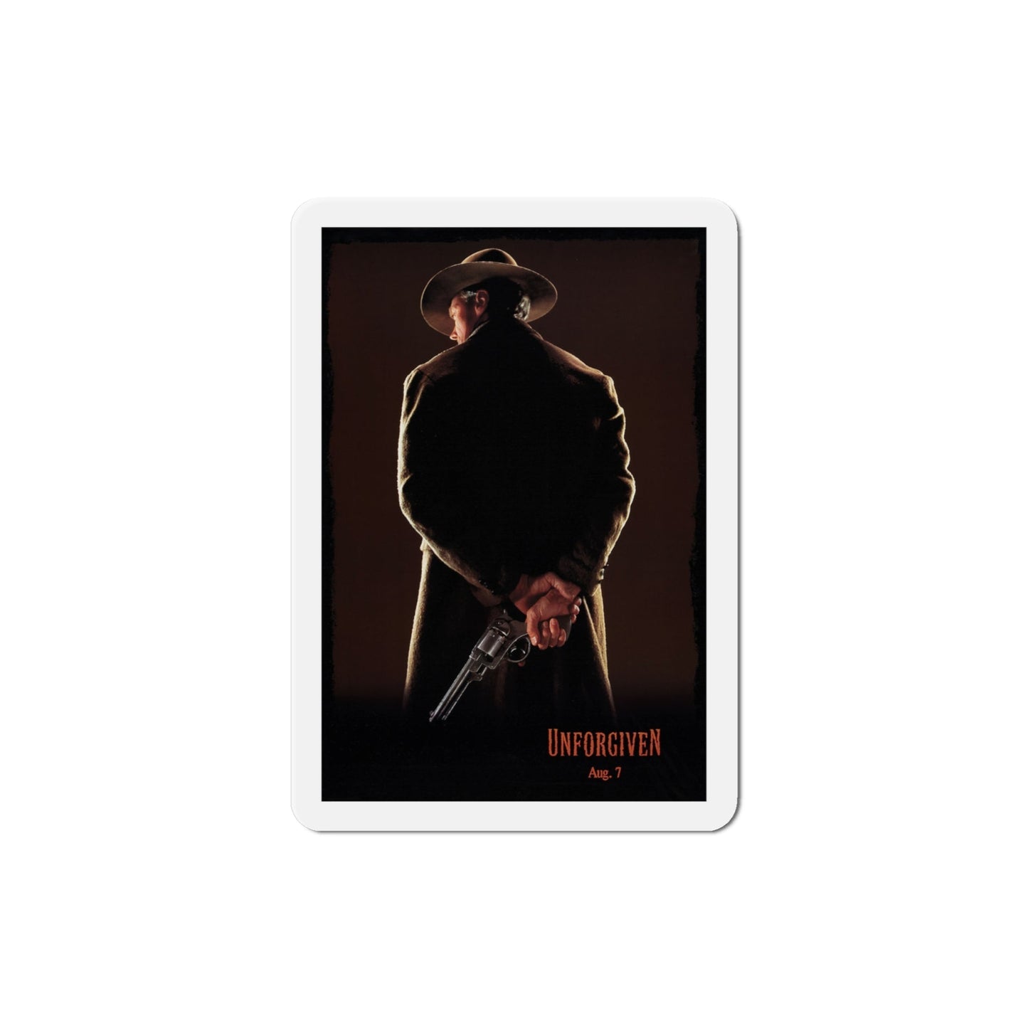 Unforgiven 1992 Movie Poster Die-Cut Magnet-4" x 4"-The Sticker Space