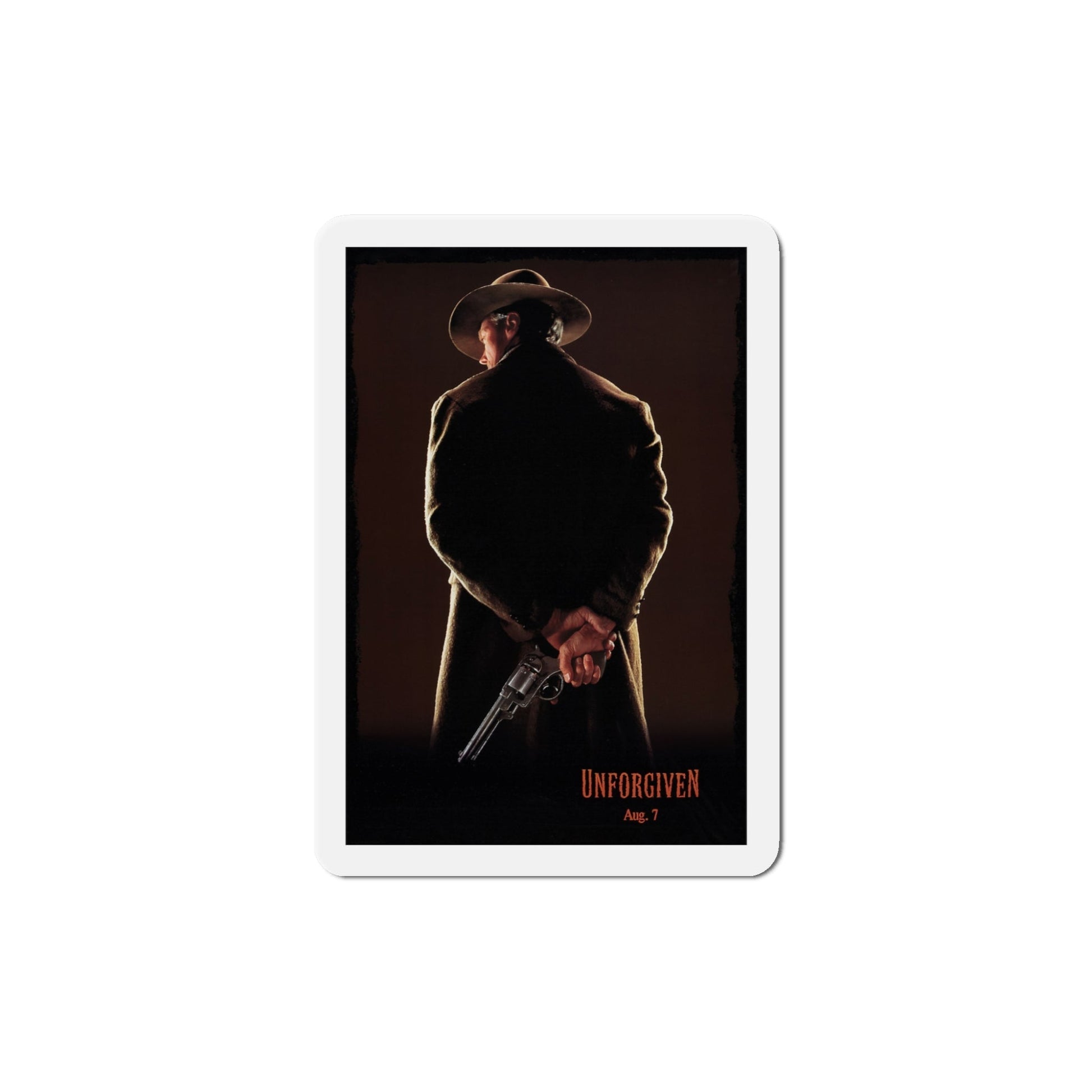 Unforgiven 1992 Movie Poster Die-Cut Magnet-5" x 5"-The Sticker Space