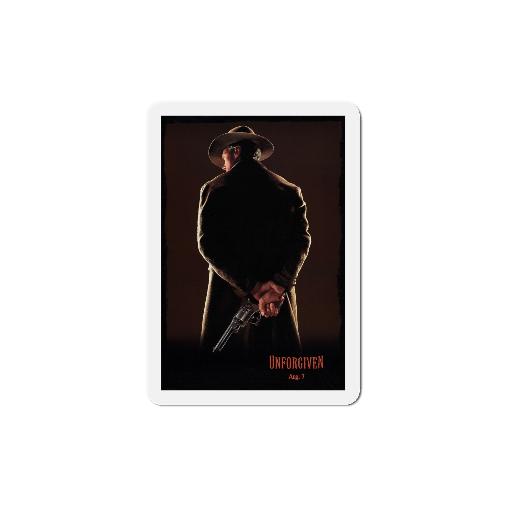 Unforgiven 1992 Movie Poster Die-Cut Magnet-6 Inch-The Sticker Space