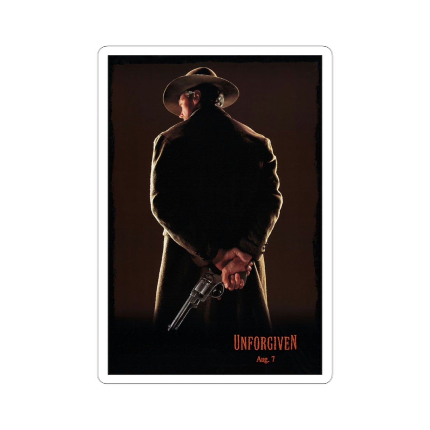 Unforgiven 1992 Movie Poster STICKER Vinyl Die-Cut Decal-2 Inch-The Sticker Space