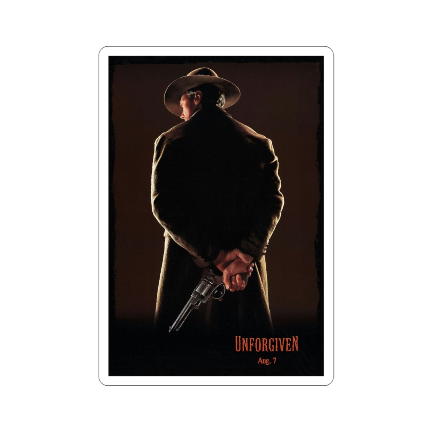 Unforgiven 1992 Movie Poster STICKER Vinyl Die-Cut Decal-3 Inch-The Sticker Space