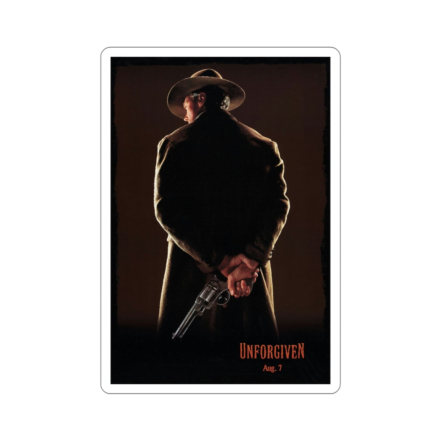 Unforgiven 1992 Movie Poster STICKER Vinyl Die-Cut Decal-5 Inch-The Sticker Space