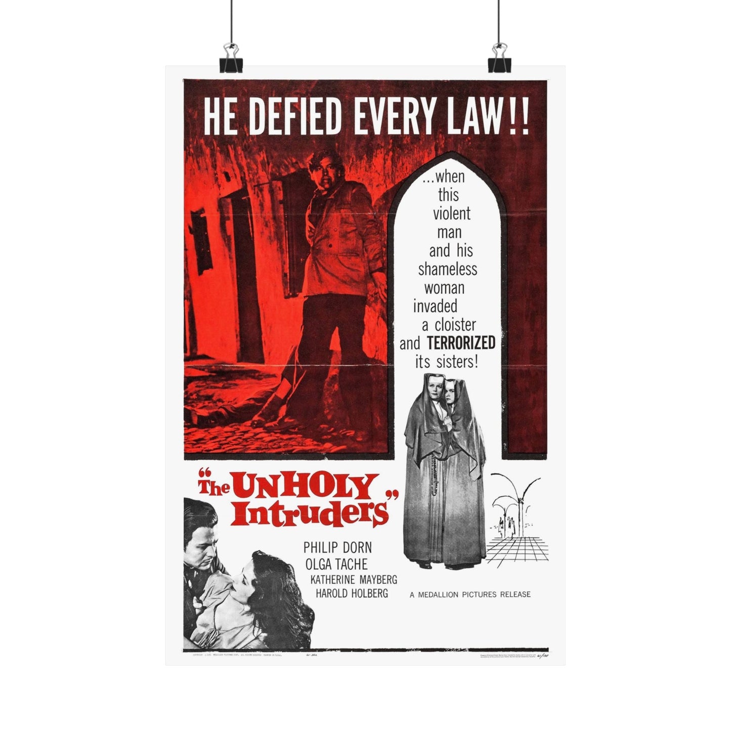 UNHOLY INTRUDERS 1952 - Paper Movie Poster-12″ x 18″-The Sticker Space