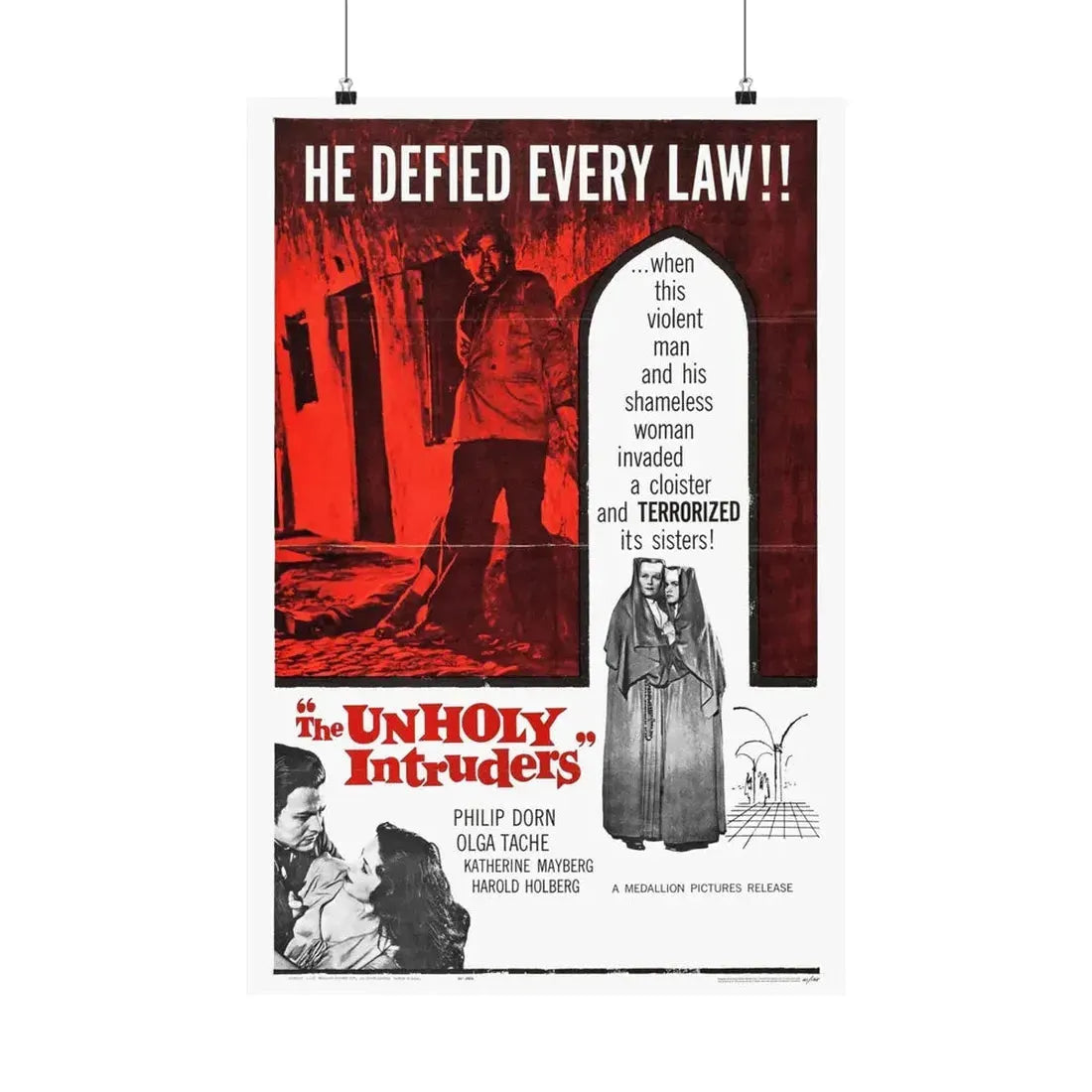 UNHOLY INTRUDERS 1952 - Paper Movie Poster 20″ x 30″ Matte - The Sticker Space
