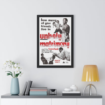 UNHOLY MATRIMONY 1988 - Framed Movie Poster-The Sticker Space