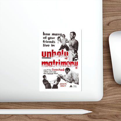 UNHOLY MATRIMONY 1988 Movie Poster STICKER Vinyl Die-Cut Decal-The Sticker Space