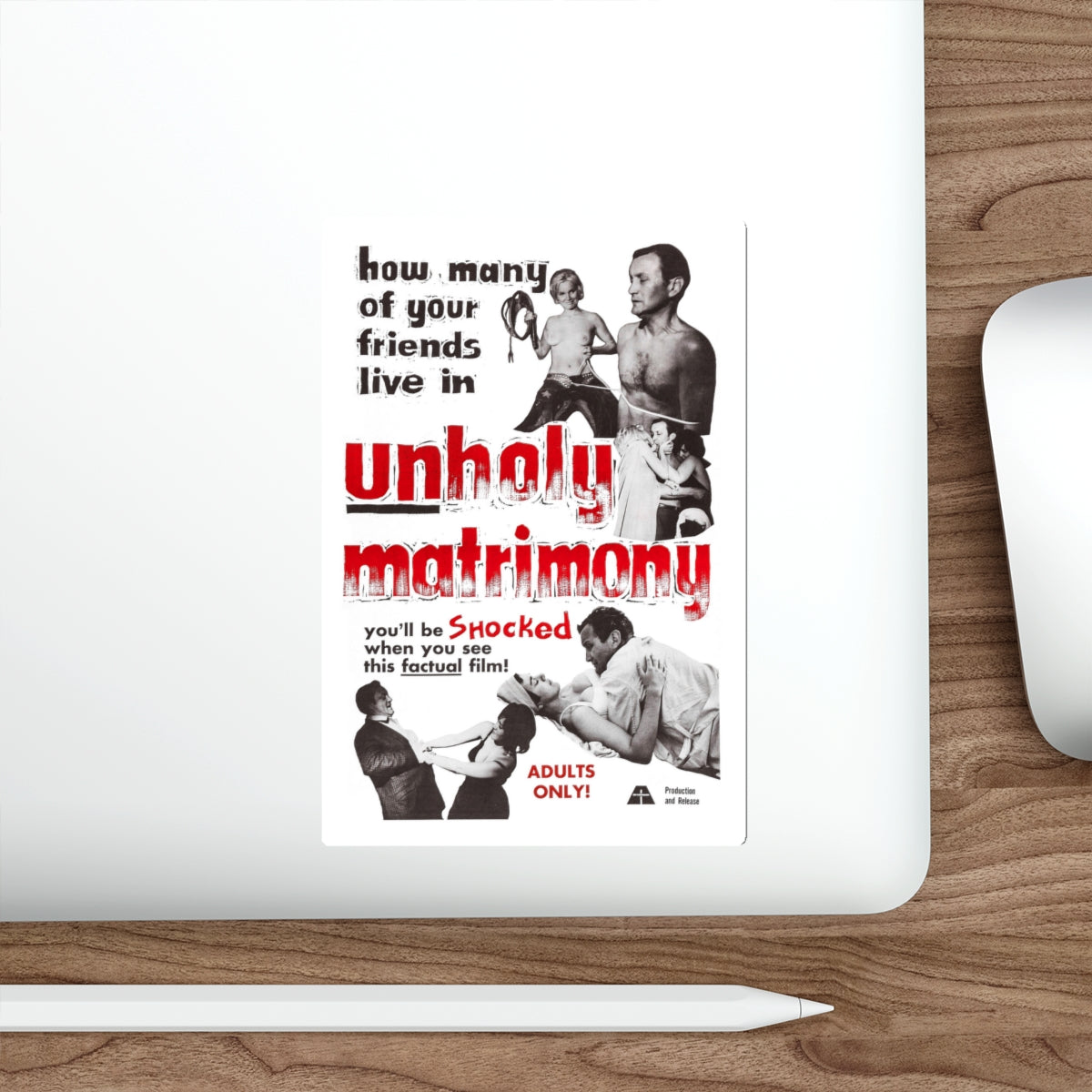 UNHOLY MATRIMONY 1988 Movie Poster STICKER Vinyl Die-Cut Decal-The Sticker Space