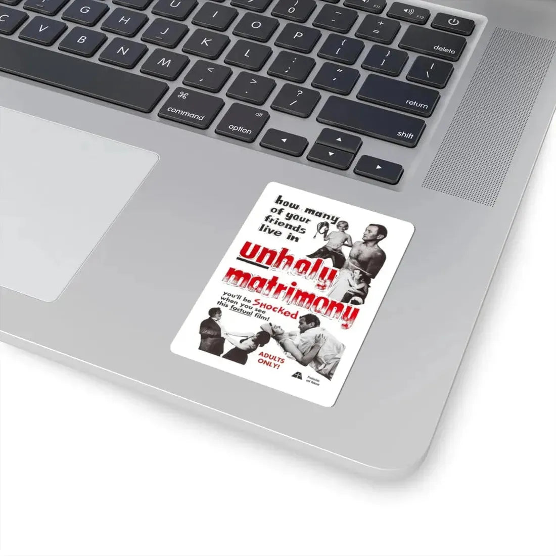 UNHOLY MATRIMONY 1988 Movie Poster - STICKER Vinyl Kiss-Cut Decal - The Sticker Space