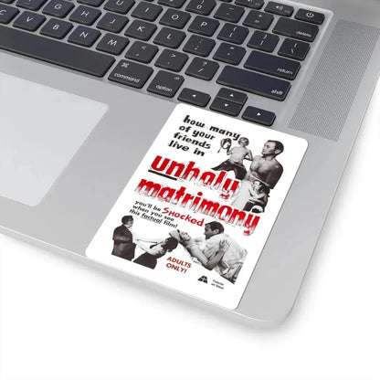 UNHOLY MATRIMONY 1988 Movie Poster - STICKER Vinyl Kiss-Cut Decal - The Sticker Space
