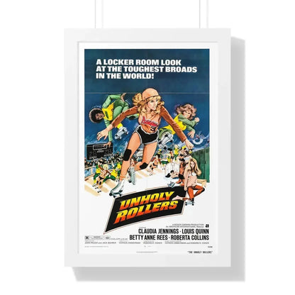 UNHOLY ROLLERS 1972 - Framed Movie Poster 16″ x 24″ White - The Sticker Space
