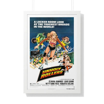 UNHOLY ROLLERS 1972 - Framed Movie Poster 20" x 30" White - The Sticker Space