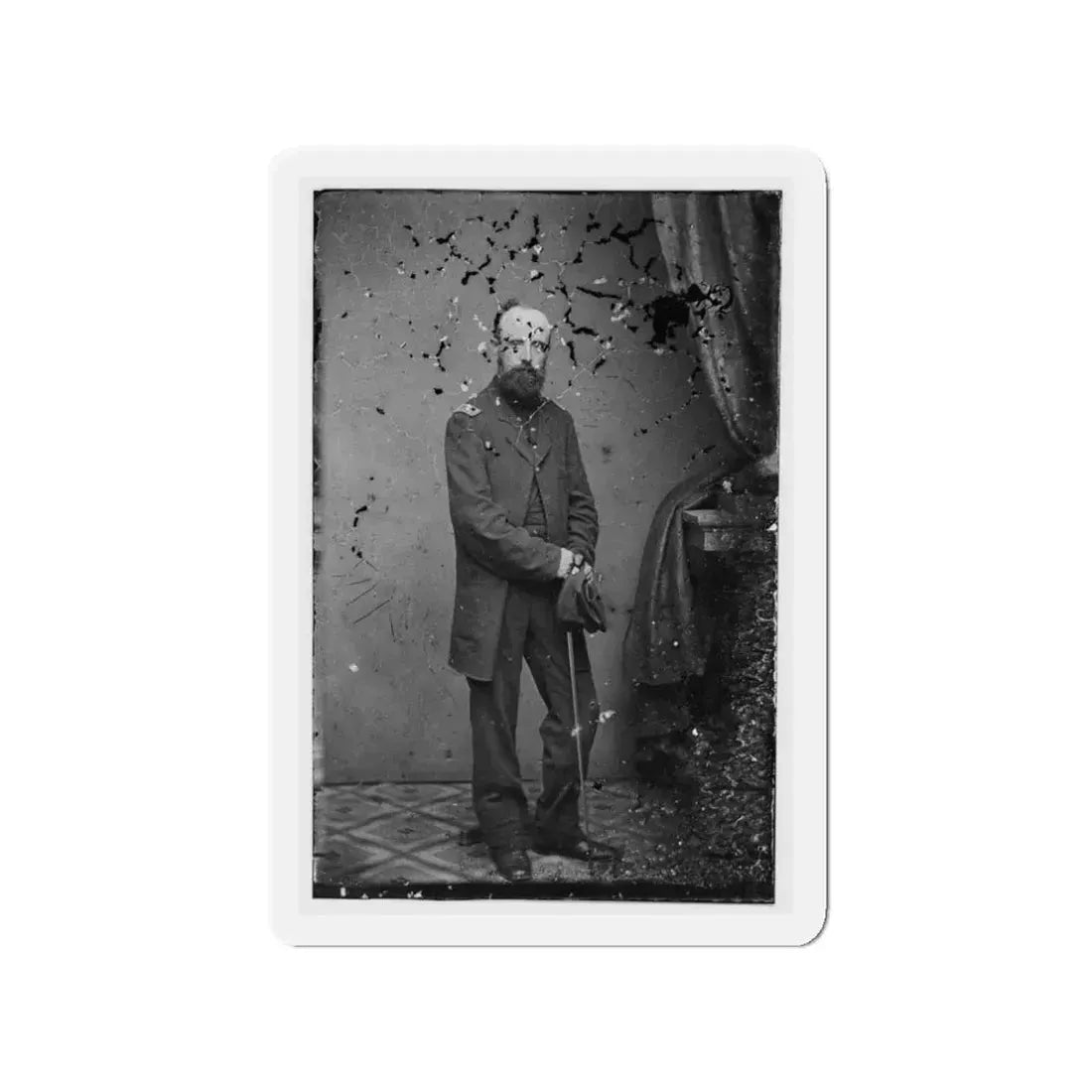 Unidentified 003 (U.S. Civil War) Refrigerator Magnet 3" x 3" Die-Cut 1 pc - The Sticker Space