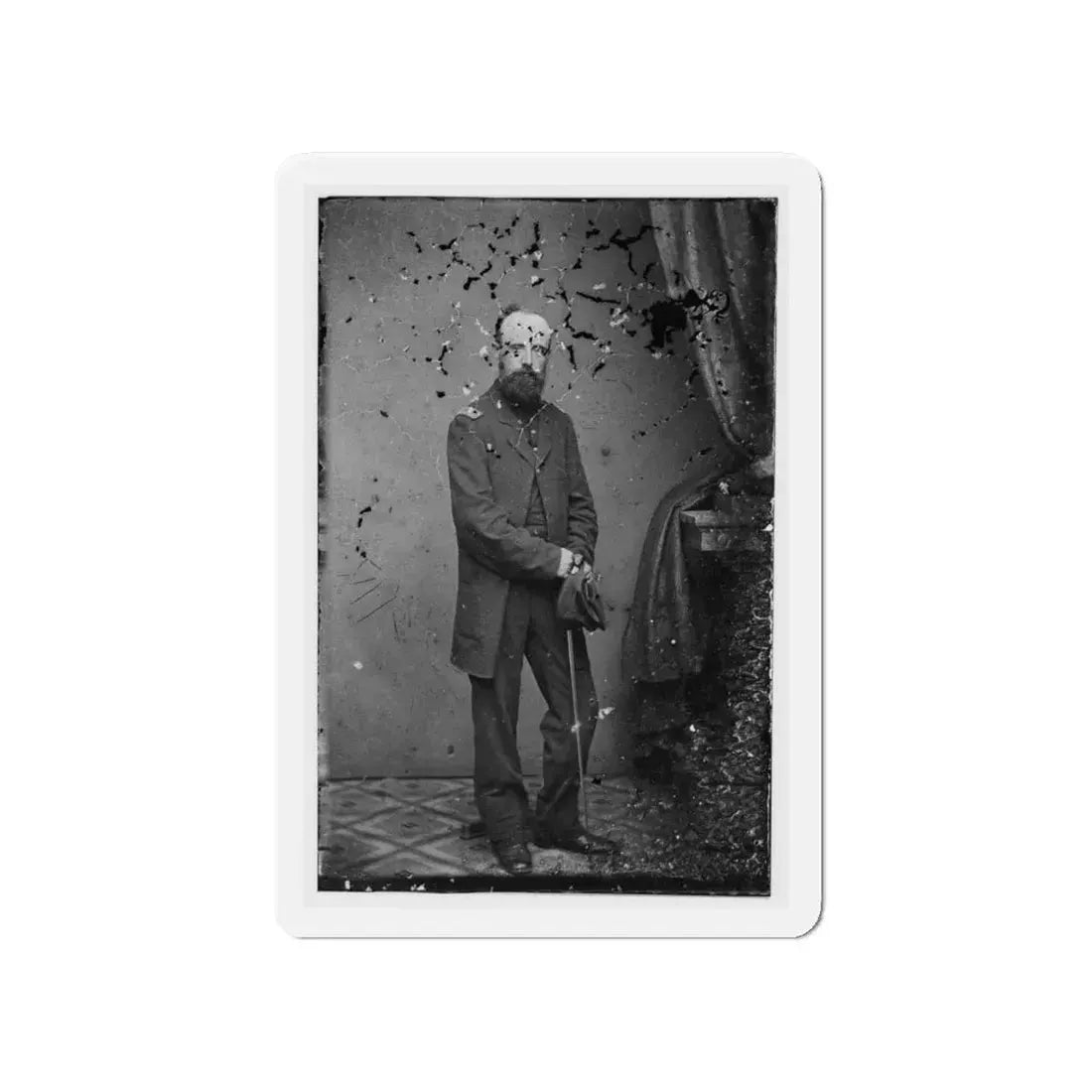 Unidentified 003 (U.S. Civil War) Refrigerator Magnet 4" x 4" Die-Cut 1 pc - The Sticker Space