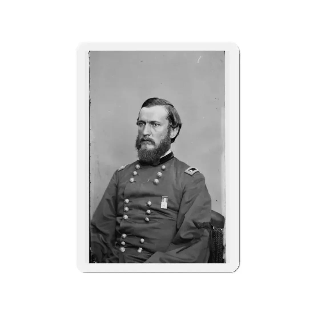 Unidentified 004 (U.S. Civil War) Refrigerator Magnet 2" x 2" Die-Cut 1 pc - The Sticker Space