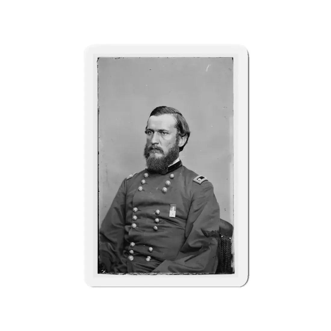 Unidentified 004 (U.S. Civil War) Refrigerator Magnet 3" x 3" Die-Cut 1 pc - The Sticker Space