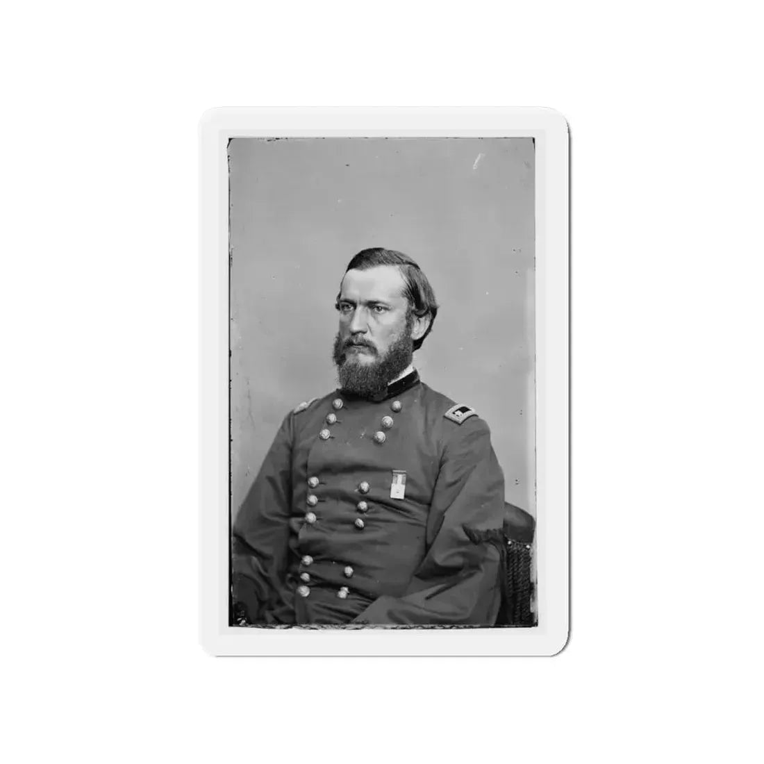 Unidentified 004 (U.S. Civil War) Refrigerator Magnet 4" x 4" Die-Cut 1 pc - The Sticker Space