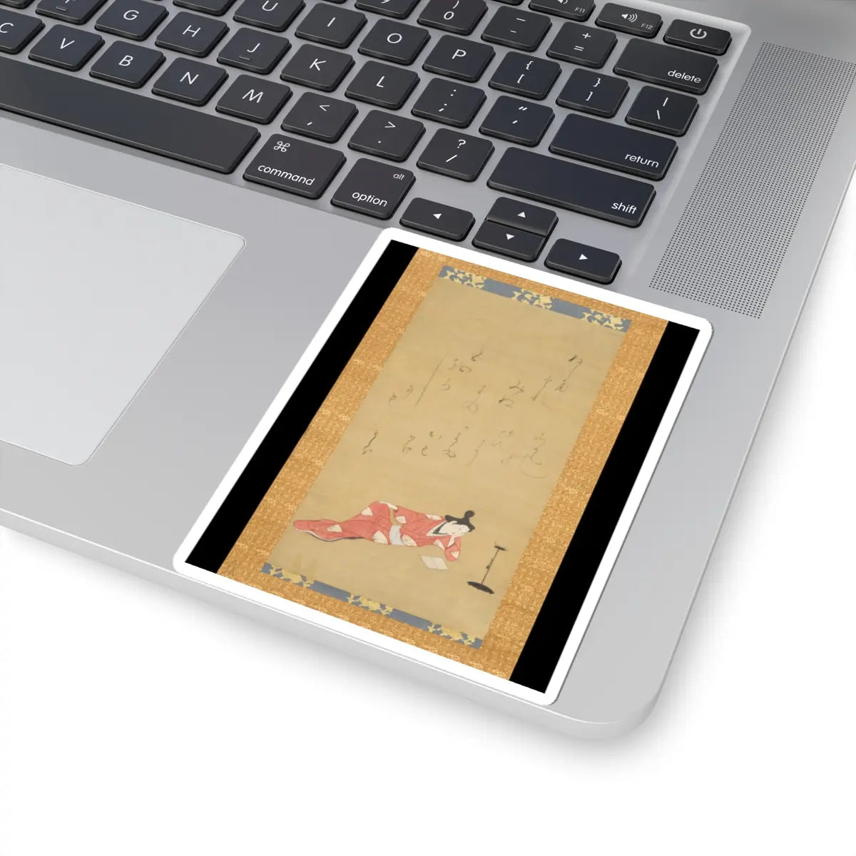 Unidentified - A Courtesan Reading a Book - ca. 1655–61 v1 - STICKER Vinyl Kiss-Cut Decal