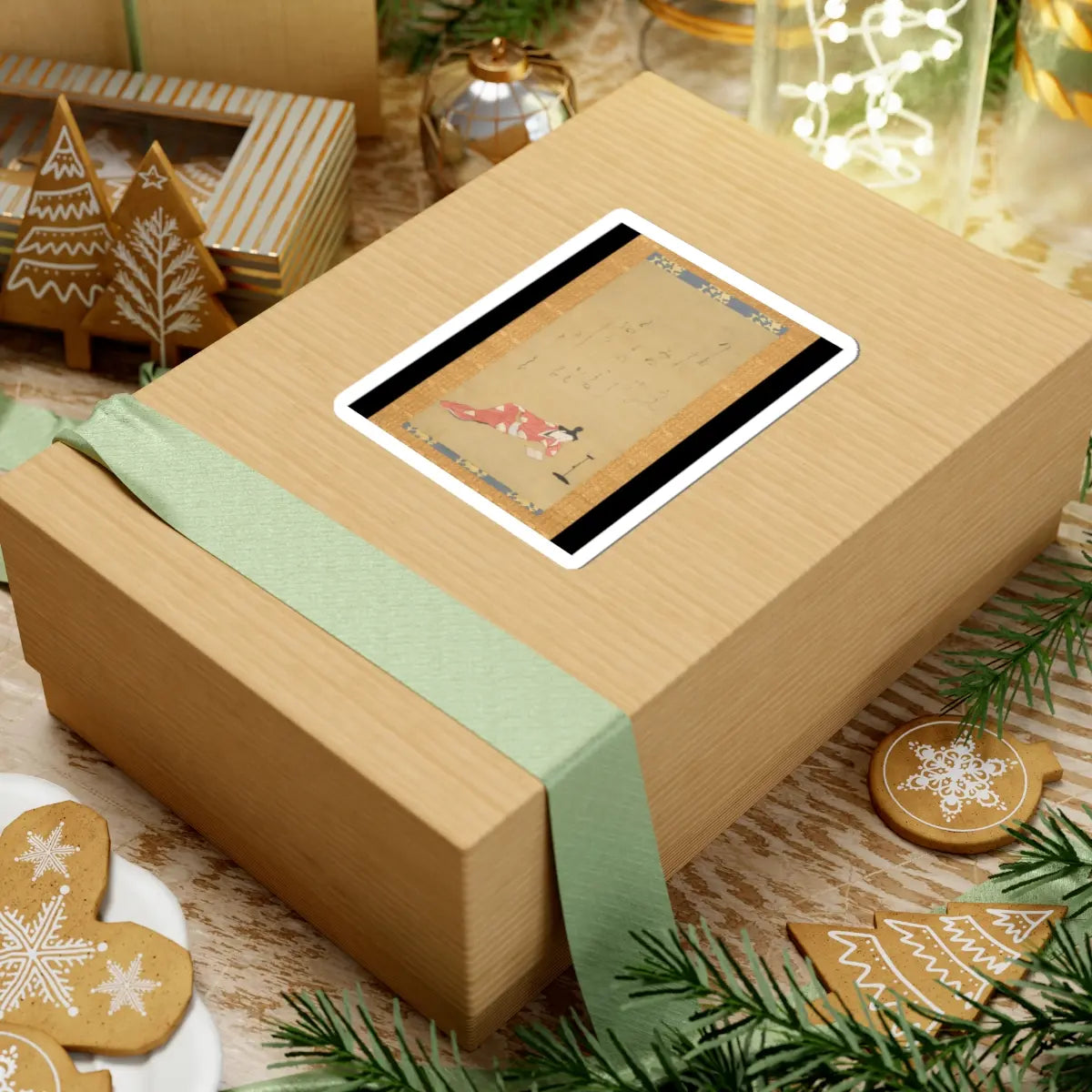 Unidentified - A Courtesan Reading a Book - ca. 1655–61 v1 - STICKER Vinyl Kiss-Cut Decal