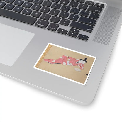 Unidentified - A Courtesan Reading a Book - ca. 1655–61 v3 - STICKER Vinyl Kiss-Cut Decal