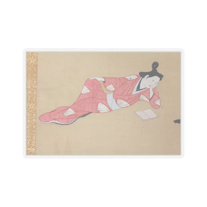 Unidentified - A Courtesan Reading a Book - ca. 1655–61 v3 - STICKER Vinyl Kiss-Cut Decal
