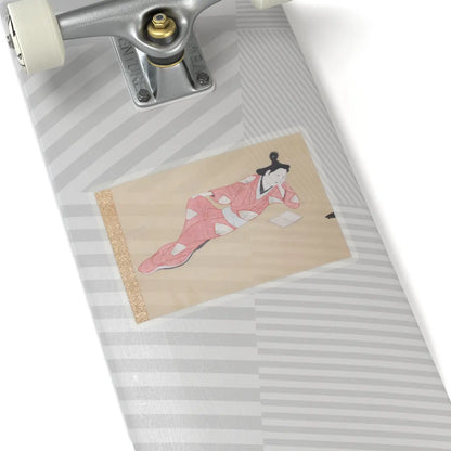 Unidentified - A Courtesan Reading a Book - ca. 1655–61 v3 - STICKER Vinyl Kiss-Cut Decal