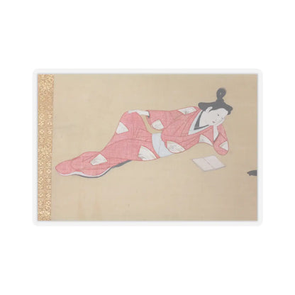 Unidentified - A Courtesan Reading a Book - ca. 1655–61 v3 - STICKER Vinyl Kiss-Cut Decal