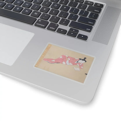 Unidentified - A Courtesan Reading a Book - ca. 1655–61 v3 - STICKER Vinyl Kiss-Cut Decal