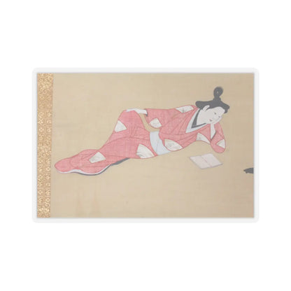 Unidentified - A Courtesan Reading a Book - ca. 1655–61 v3 - STICKER Vinyl Kiss-Cut Decal