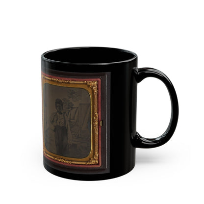 Unidentified African American Boy (U.S. Civil War) Black Coffee Mug-The Sticker Space