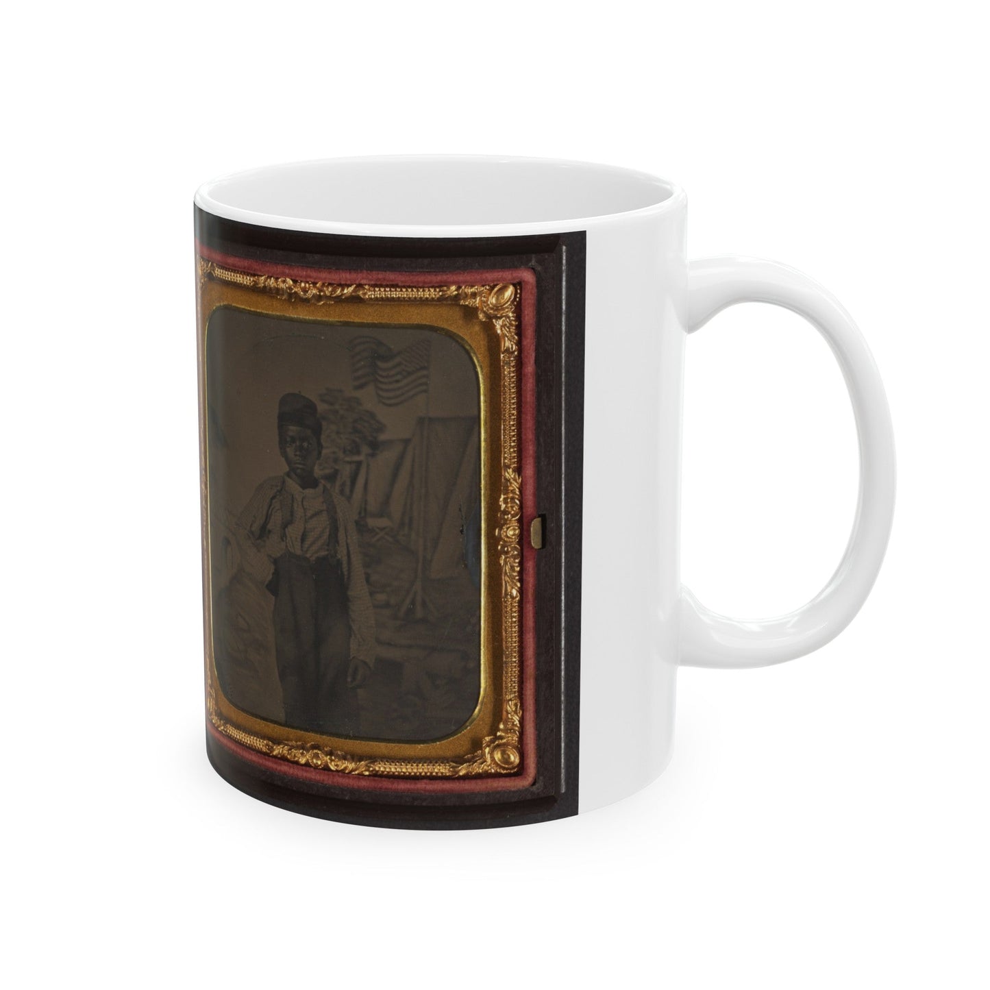 Unidentified African American Boy (U.S. Civil War) White Coffee Mug-The Sticker Space