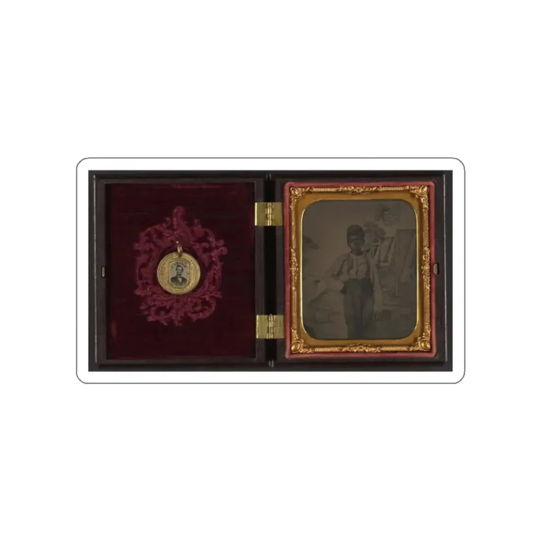 Unidentified African American Boy (U.S. Civil War) STICKER Vinyl Die-Cut Decal White Die-Cut 2 Inch - The Sticker Space