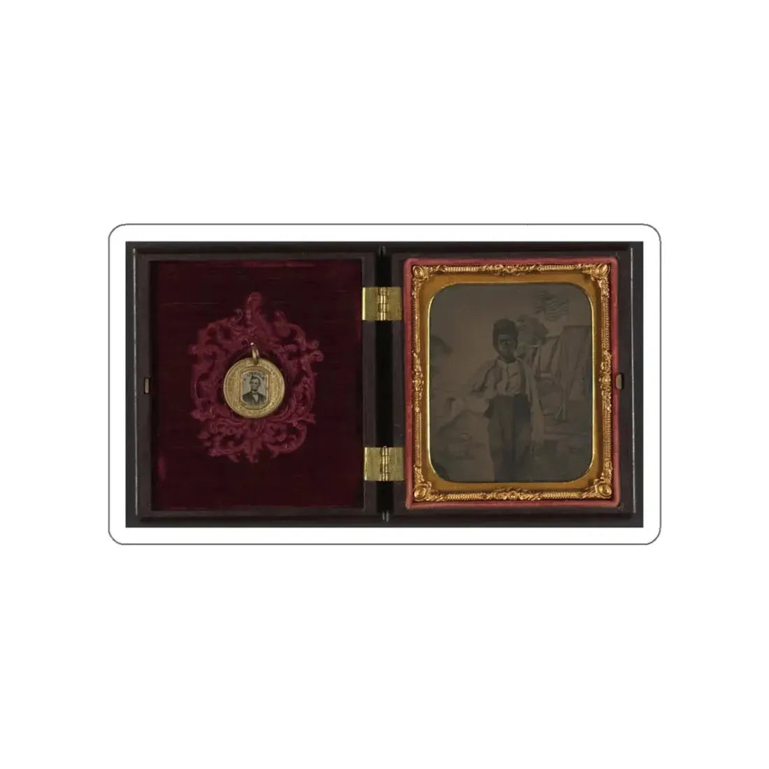 Unidentified African American Boy (U.S. Civil War) STICKER Vinyl Die-Cut Decal White Die-Cut 6 Inch - The Sticker Space