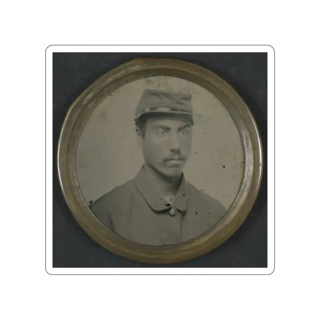 Unidentified African American Soldier (U.S. Civil War) STICKER Vinyl Die-Cut Decal White Die-Cut 3 Inch - The Sticker Space