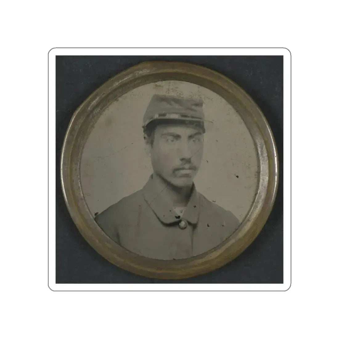 Unidentified African American Soldier (U.S. Civil War) STICKER Vinyl Die-Cut Decal White Die-Cut 5 Inch - The Sticker Space