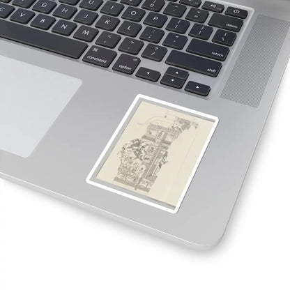 Unidentified - Ardanarishvara; equestrian warrior with raised sword - ca. 1800 - STICKER Vinyl Kiss-Cut Decal