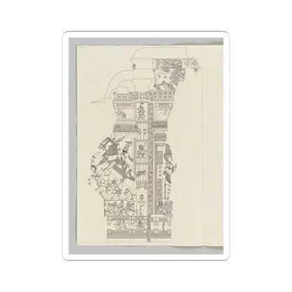 Unidentified - Ardanarishvara; equestrian warrior with raised sword - ca. 1800 - STICKER Vinyl Kiss-Cut Decal