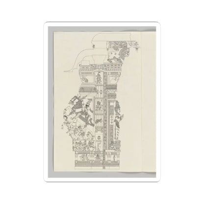 Unidentified - Ardanarishvara; equestrian warrior with raised sword - ca. 1800 - STICKER Vinyl Kiss-Cut Decal