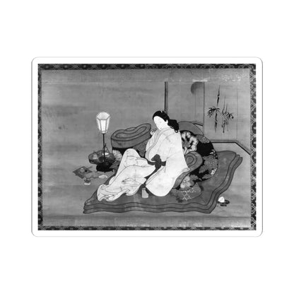 Unidentified artist - A Lady in Bed - 18th century - STICKER Vinyl Kiss-Cut Decal