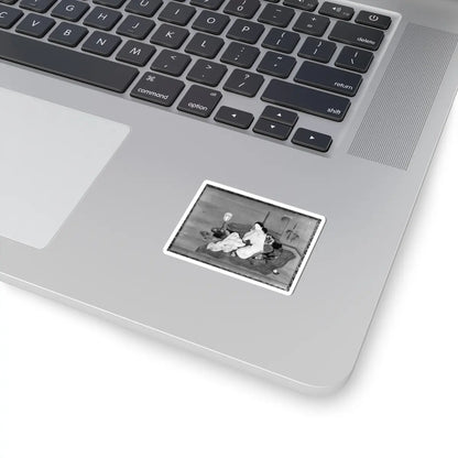 Unidentified artist - A Lady in Bed - 18th century - STICKER Vinyl Kiss-Cut Decal