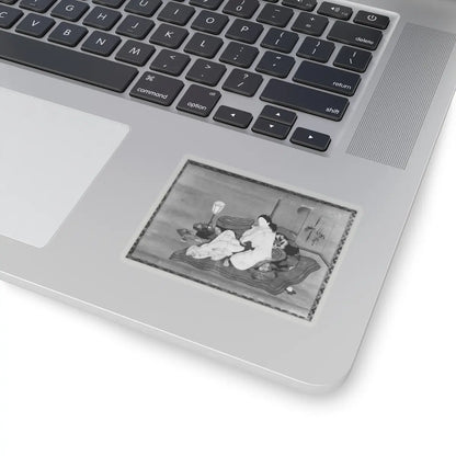 Unidentified artist - A Lady in Bed - 18th century - STICKER Vinyl Kiss-Cut Decal