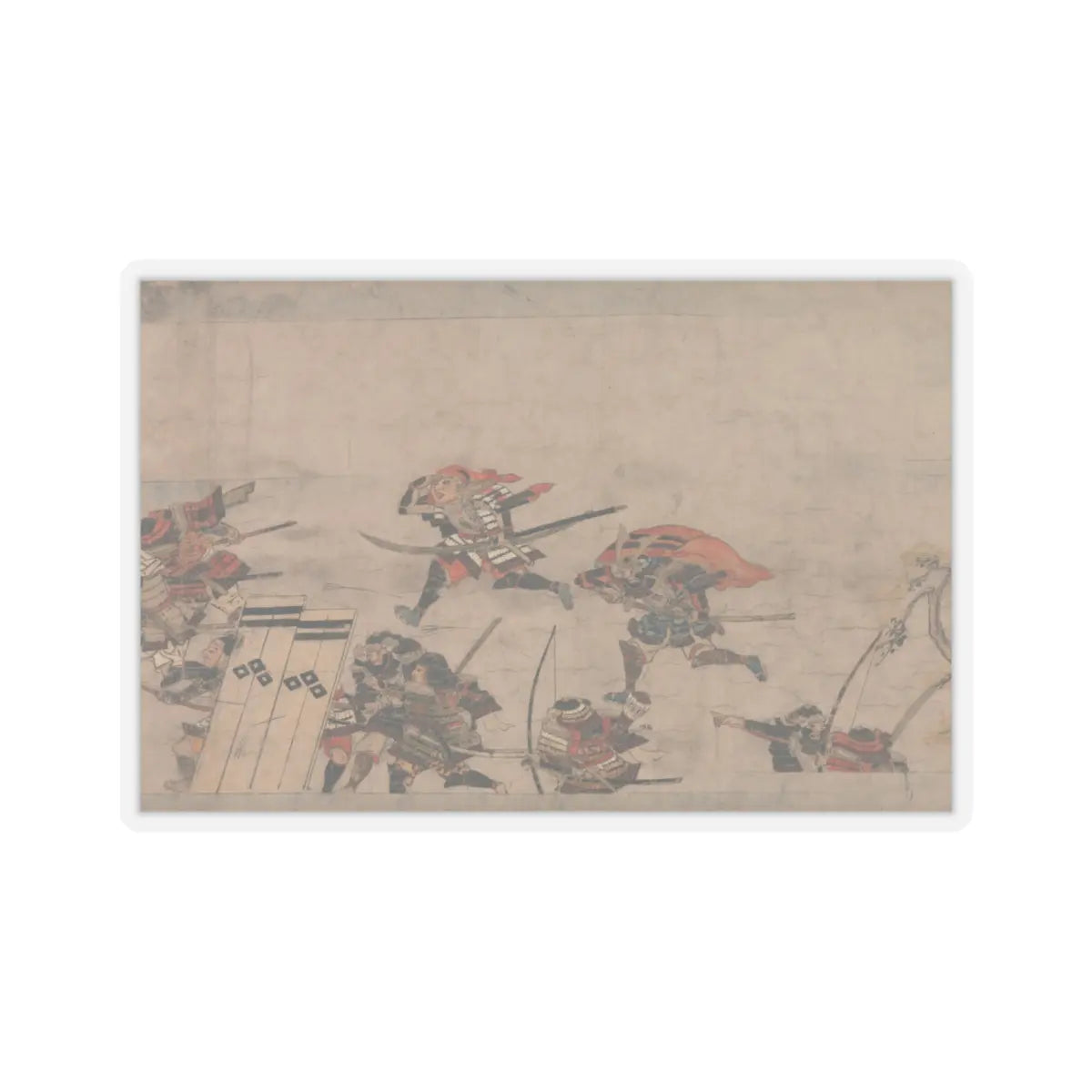 Unidentified artist - A Long Tale for an Autumn Night (Aki no yo nagamonogatari) - ca. 1400 v1 - STICKER Vinyl Kiss-Cut Decal