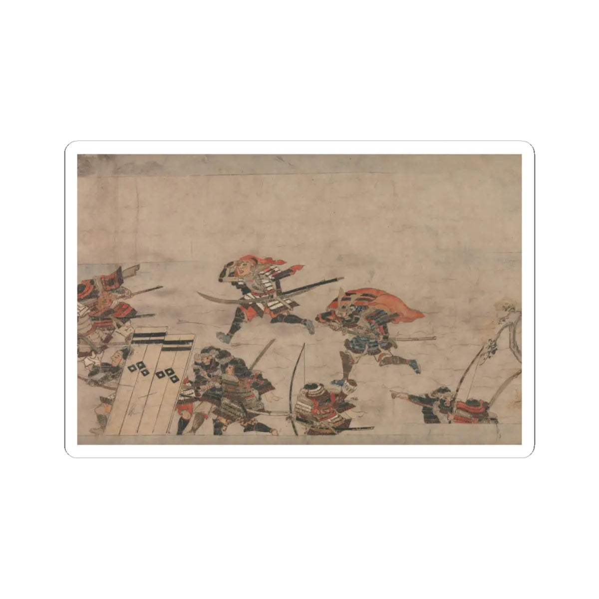 Unidentified artist - A Long Tale for an Autumn Night (Aki no yo nagamonogatari) - ca. 1400 v1 - STICKER Vinyl Kiss-Cut Decal