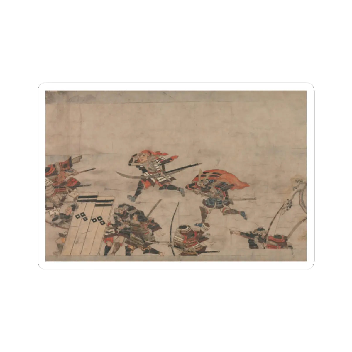 Unidentified artist - A Long Tale for an Autumn Night (Aki no yo nagamonogatari) - ca. 1400 v1 - STICKER Vinyl Kiss-Cut Decal