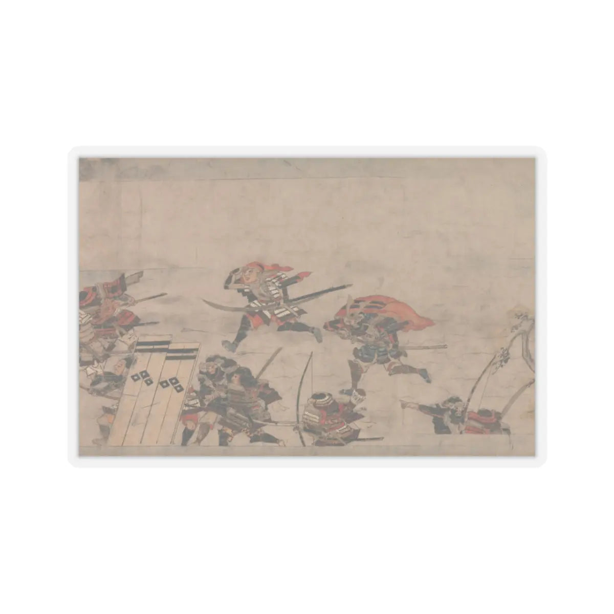 Unidentified artist - A Long Tale for an Autumn Night (Aki no yo nagamonogatari) - ca. 1400 v1 - STICKER Vinyl Kiss-Cut Decal