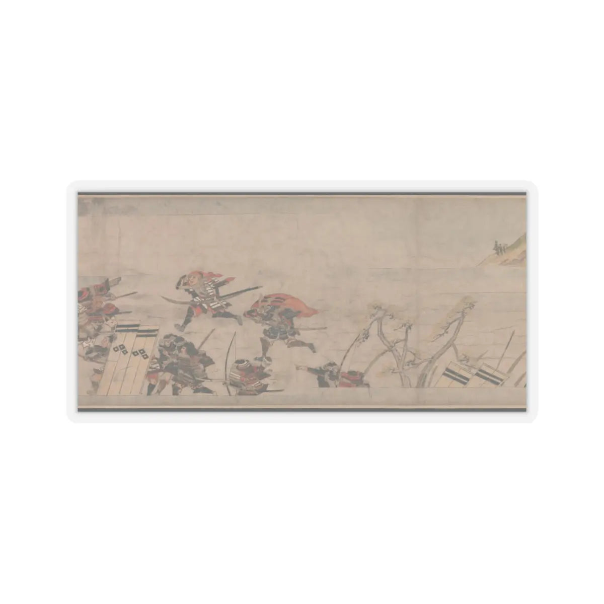 Unidentified artist - A Long Tale for an Autumn Night (Aki no yo nagamonogatari) - ca. 1400 v11 - STICKER Vinyl Kiss-Cut Decal