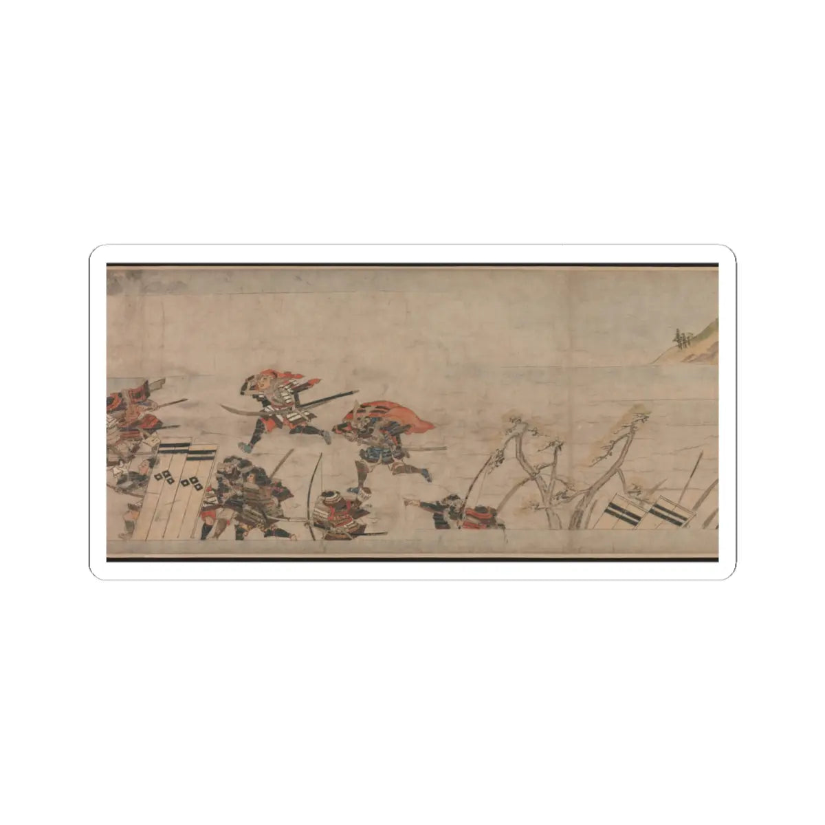Unidentified artist - A Long Tale for an Autumn Night (Aki no yo nagamonogatari) - ca. 1400 v11 - STICKER Vinyl Kiss-Cut Decal